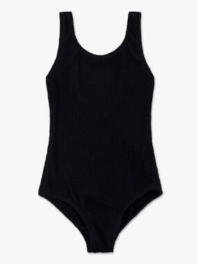 NEW LIMEAPPLE kids' annie crinkle one piece swimsuit in black